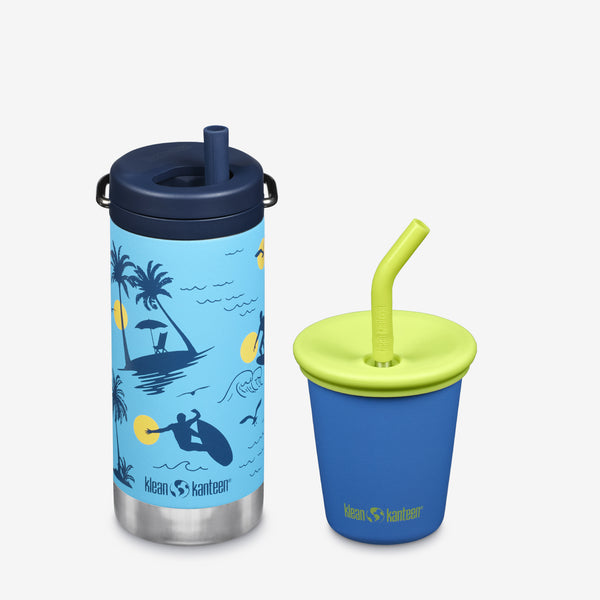 Kid’s Sippy Cup and Wide Water Bottle Set - KleanKannteen