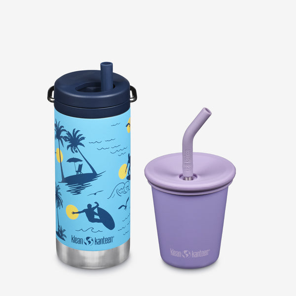 Kid’s Sippy Cup and Wide Water Bottle Set - KleanKannteen