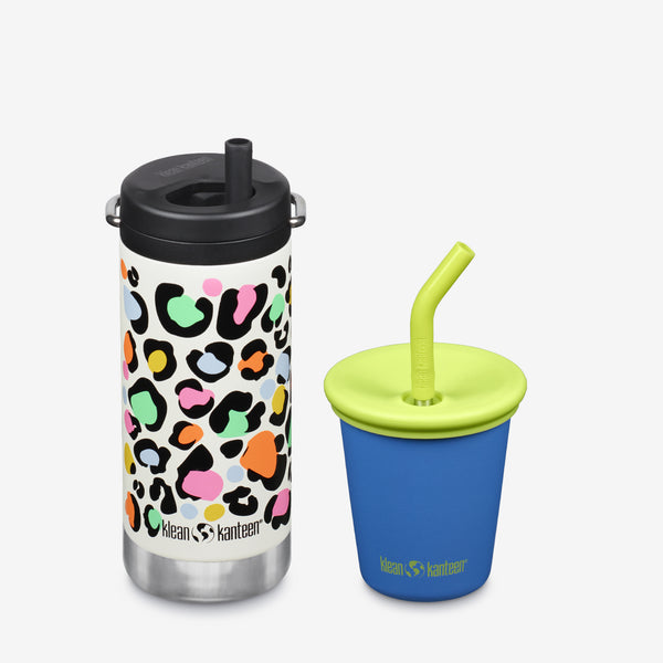 Kid’s Sippy Cup and Wide Water Bottle Set - KleanKannteen